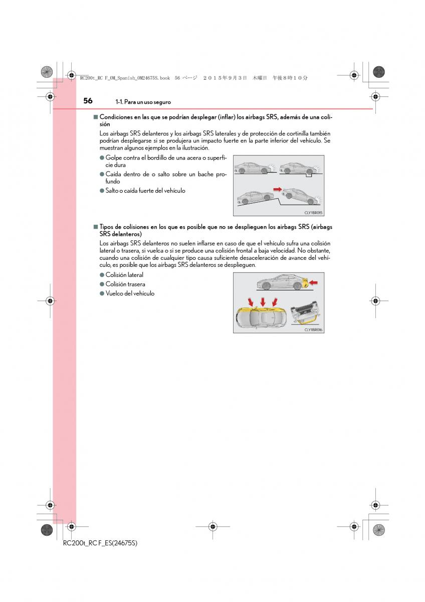 Lexus RC manual del propietario / page 56