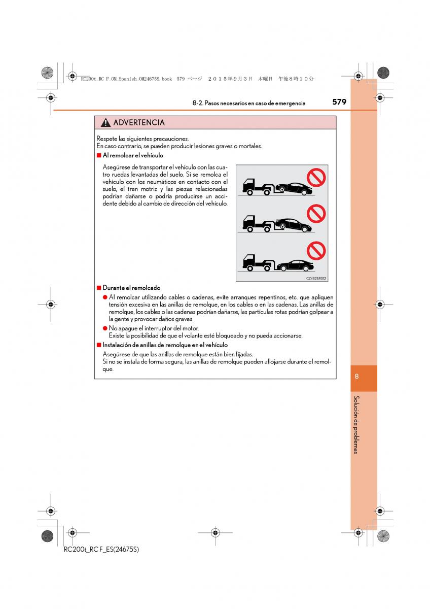 Lexus RC manual del propietario / page 579