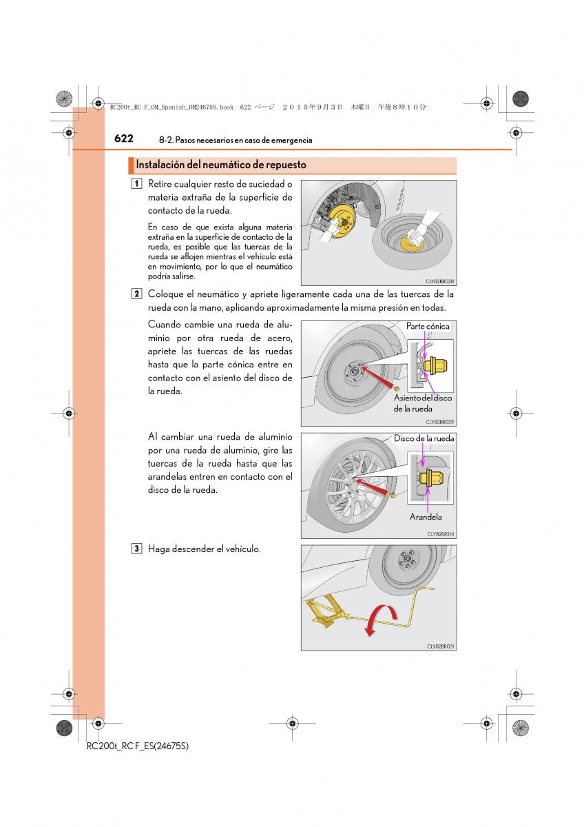 Lexus RC manual del propietario / page 622