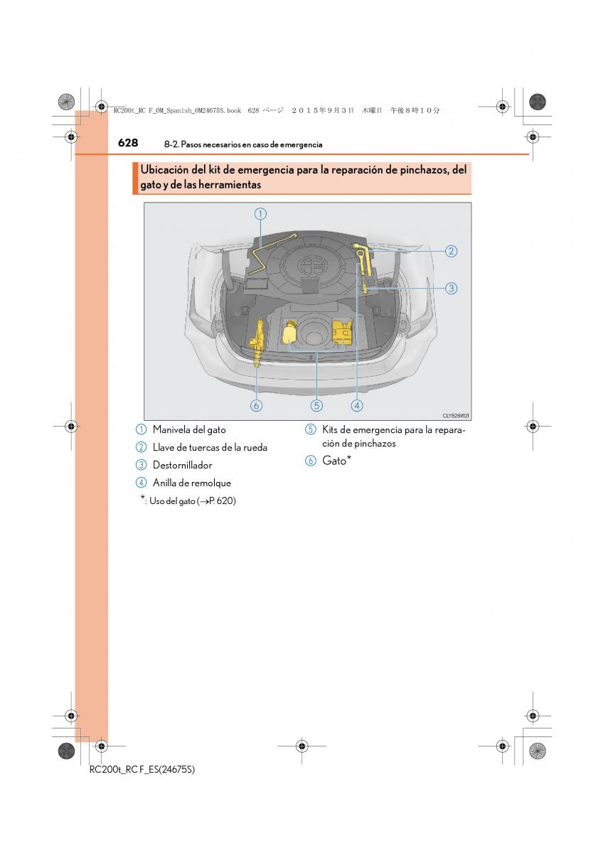 Lexus RC manual del propietario / page 628