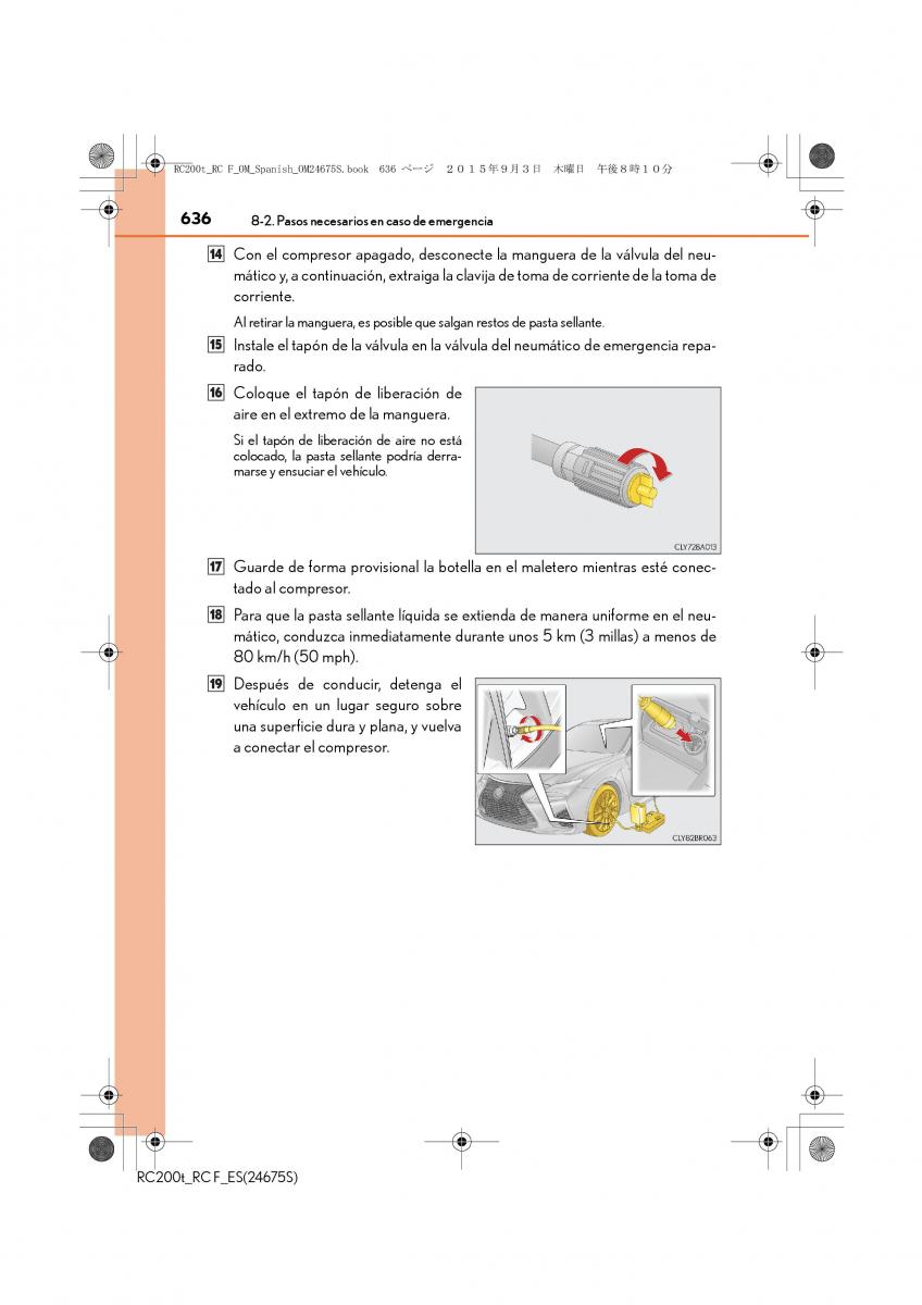 Lexus RC manual del propietario / page 636