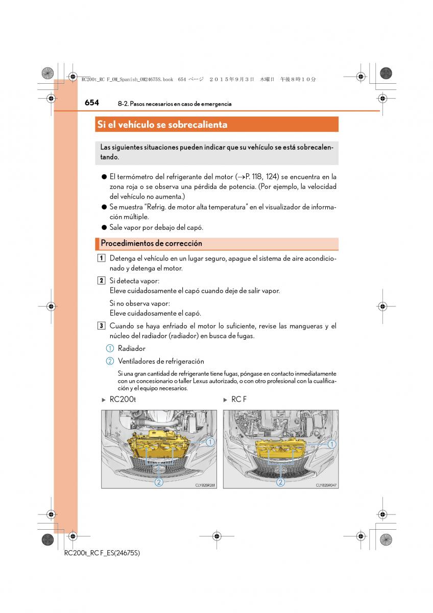 Lexus RC manual del propietario / page 654