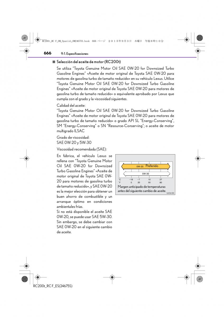 Lexus RC manual del propietario / page 666