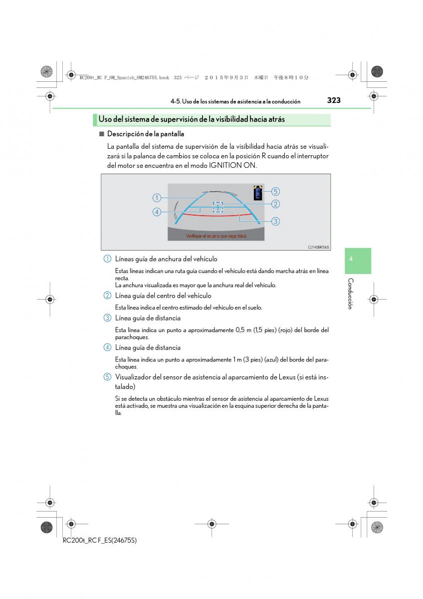 Lexus RC manual del propietario / page 323