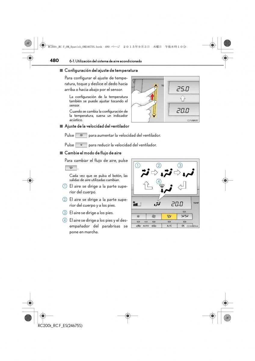 Lexus RC manual del propietario / page 480