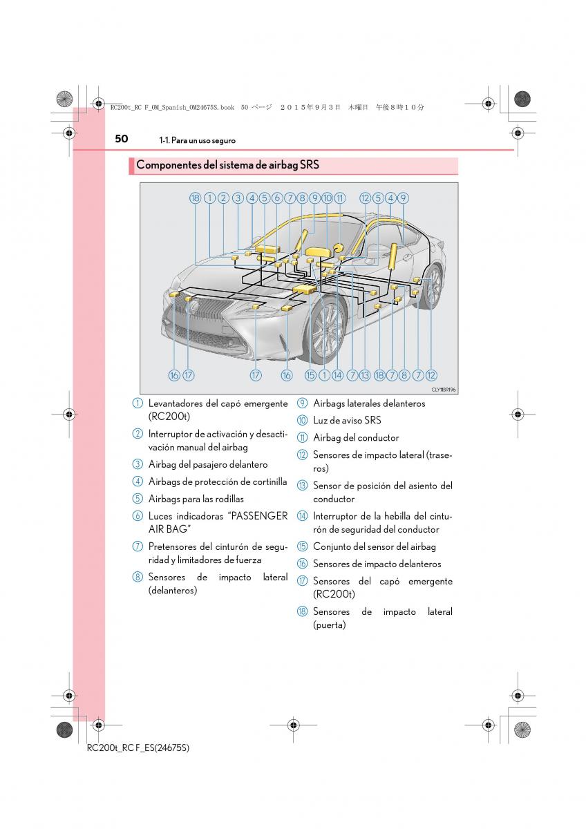 Lexus RC manual del propietario / page 50