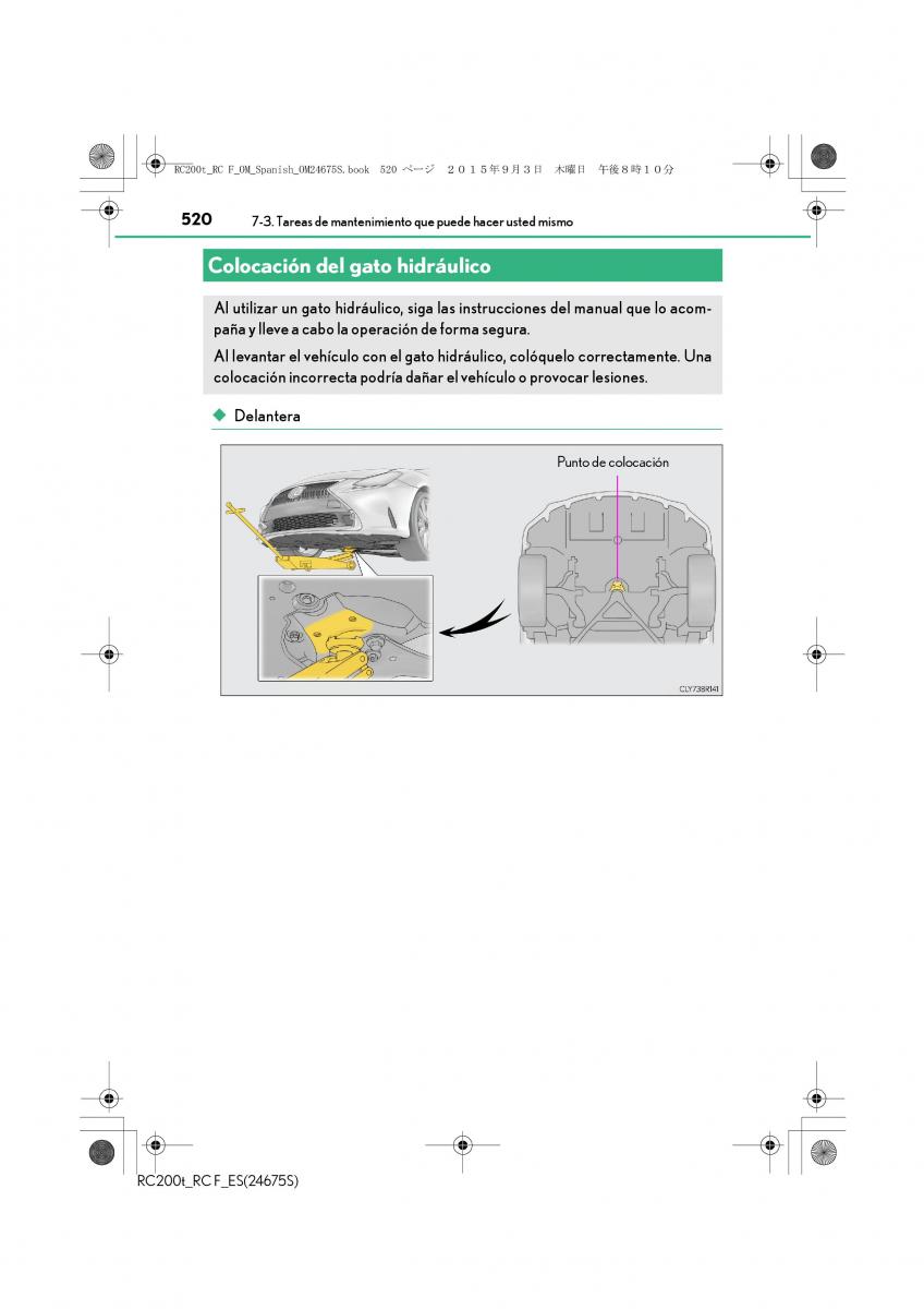 Lexus RC manual del propietario / page 520