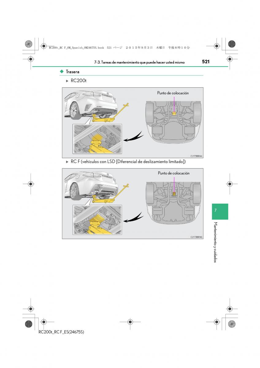 Lexus RC manual del propietario / page 521