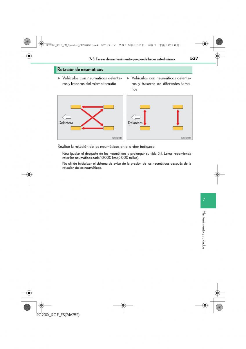 Lexus RC manual del propietario / page 537