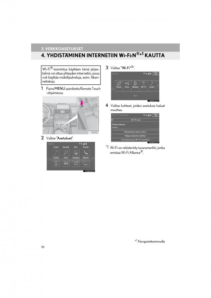 Lexus RC omistajan kasikirja / page 70