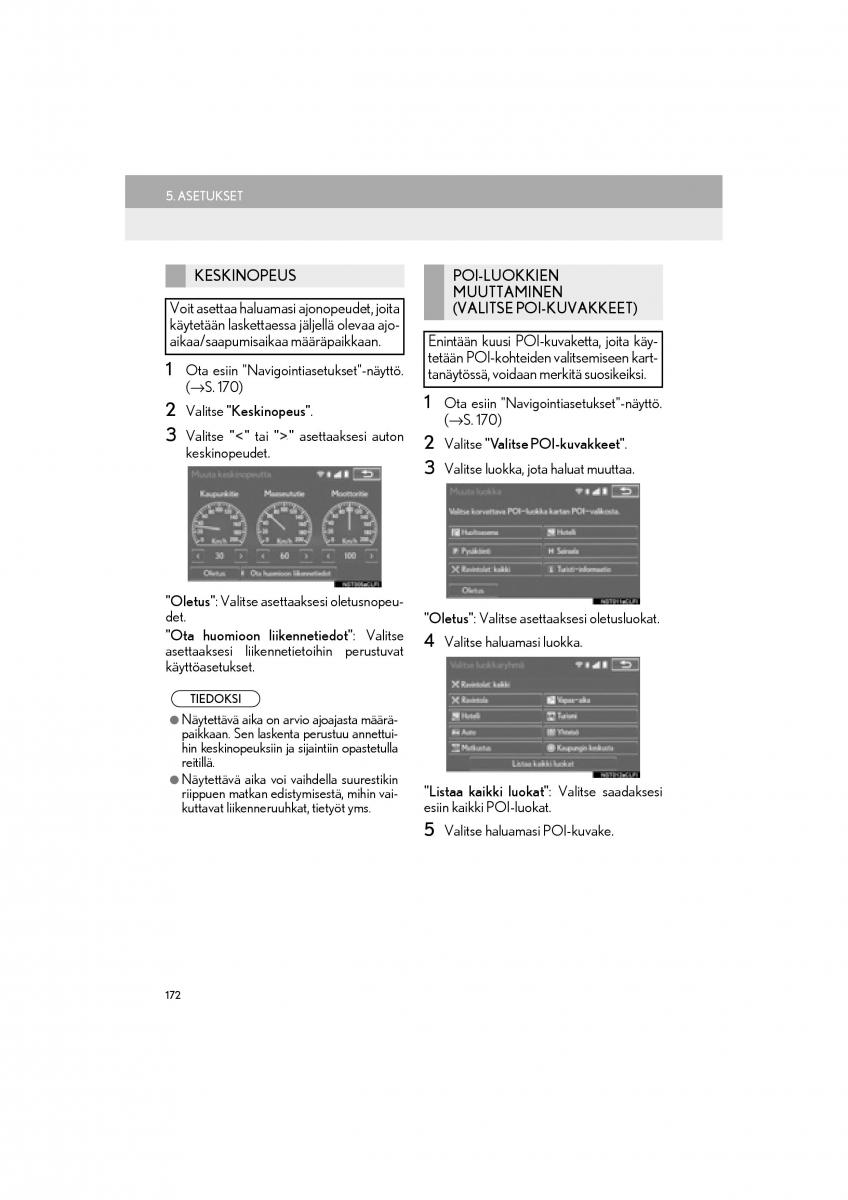 Lexus RC omistajan kasikirja / page 172