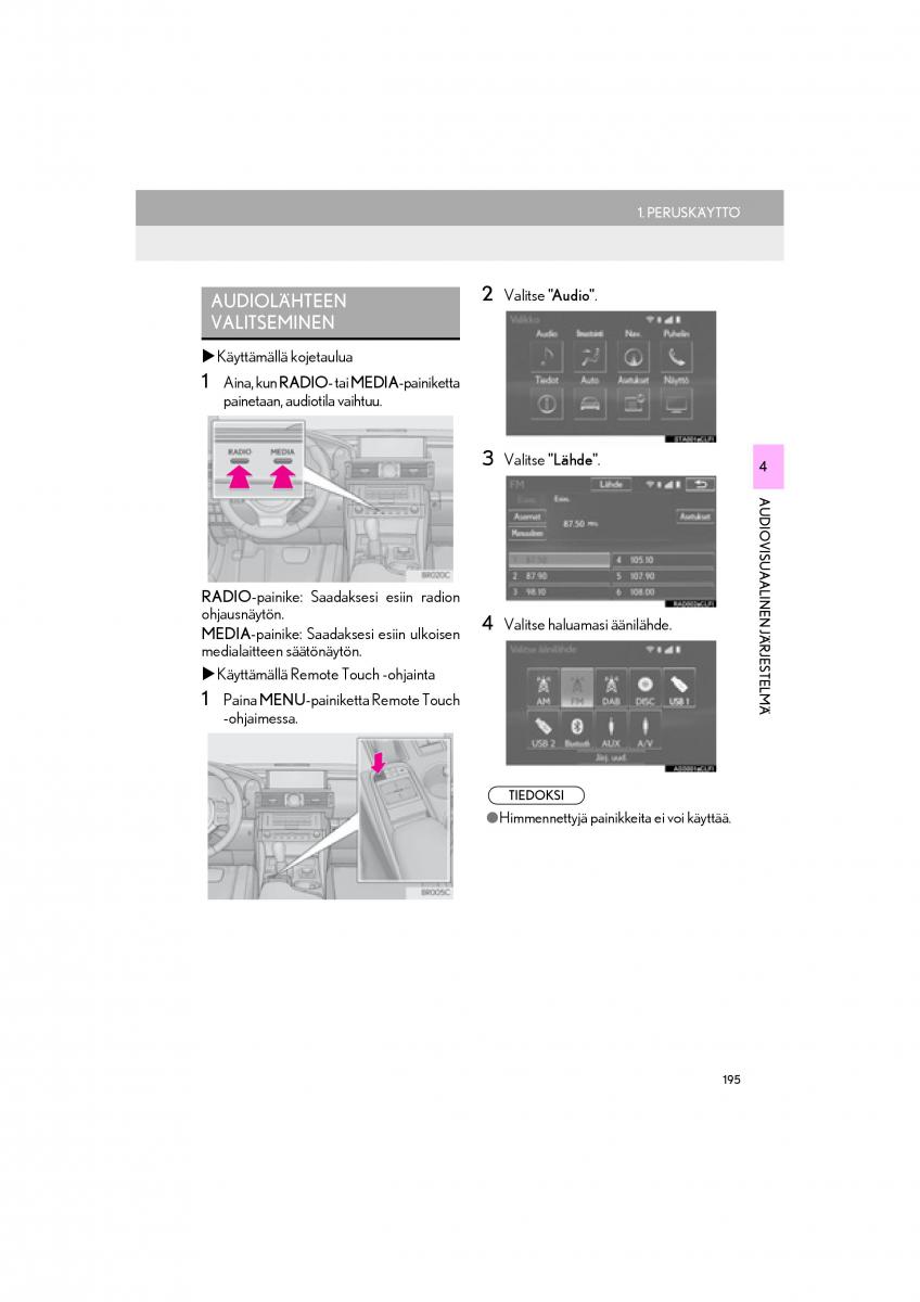 Lexus RC omistajan kasikirja / page 195