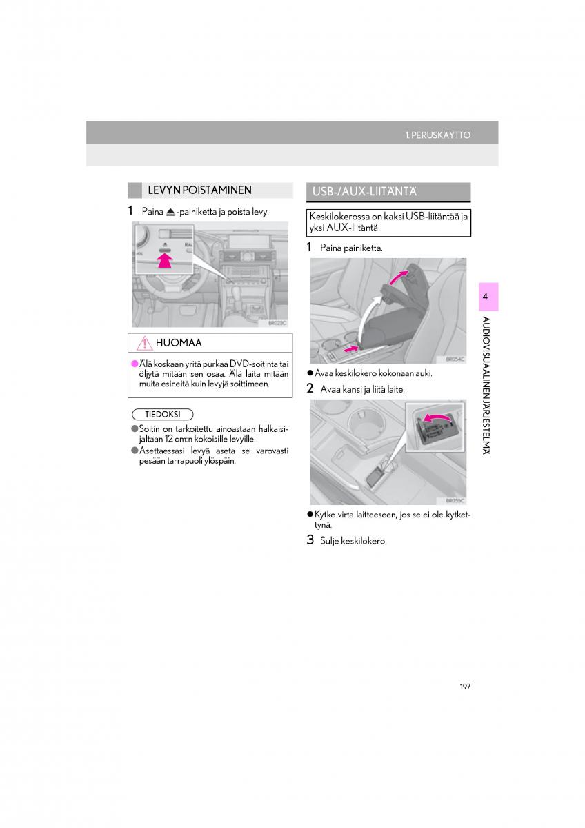 Lexus RC omistajan kasikirja / page 197