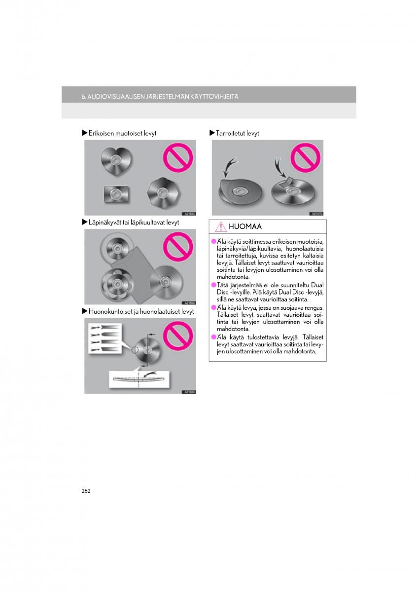 Lexus RC omistajan kasikirja / page 262