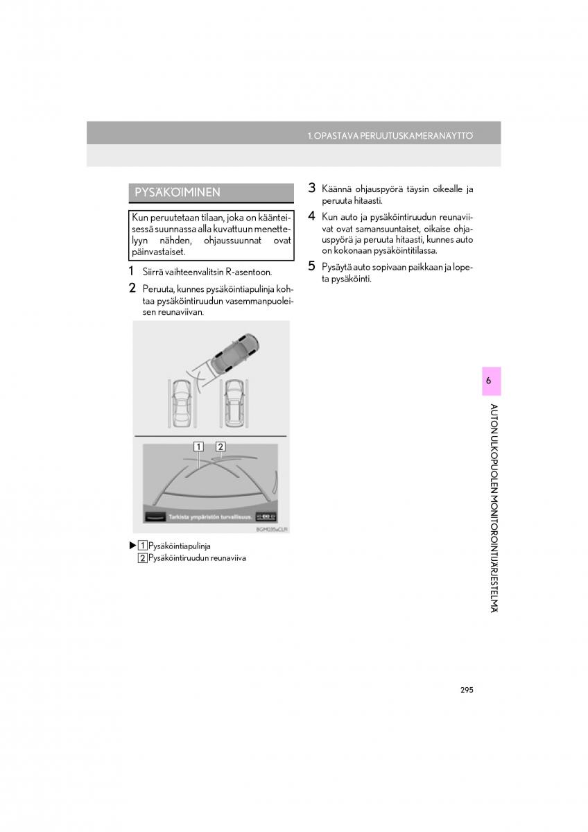 Lexus RC omistajan kasikirja / page 295