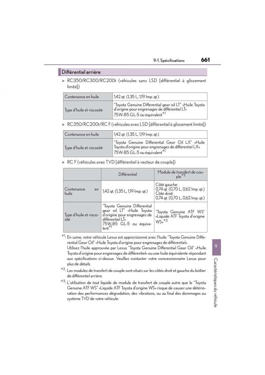 Lexus RC manuel du proprietaire / page 663