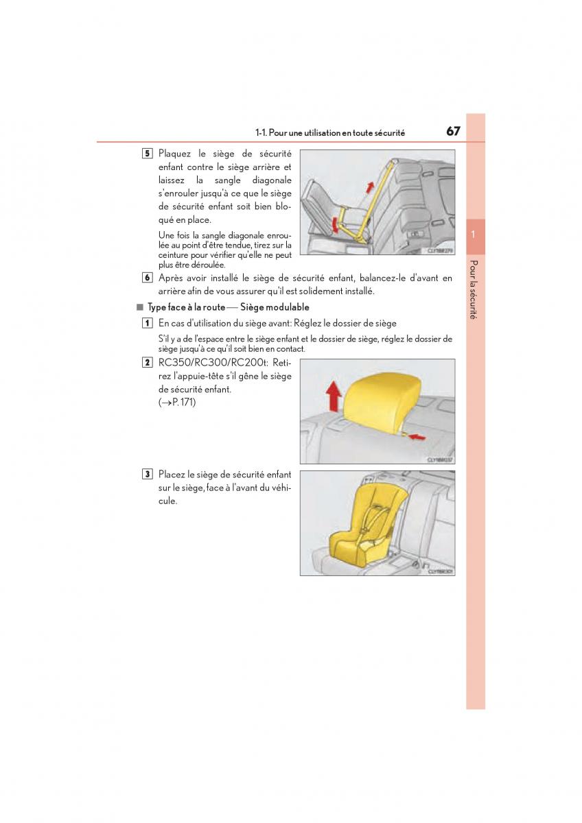 Lexus RC manuel du proprietaire / page 69