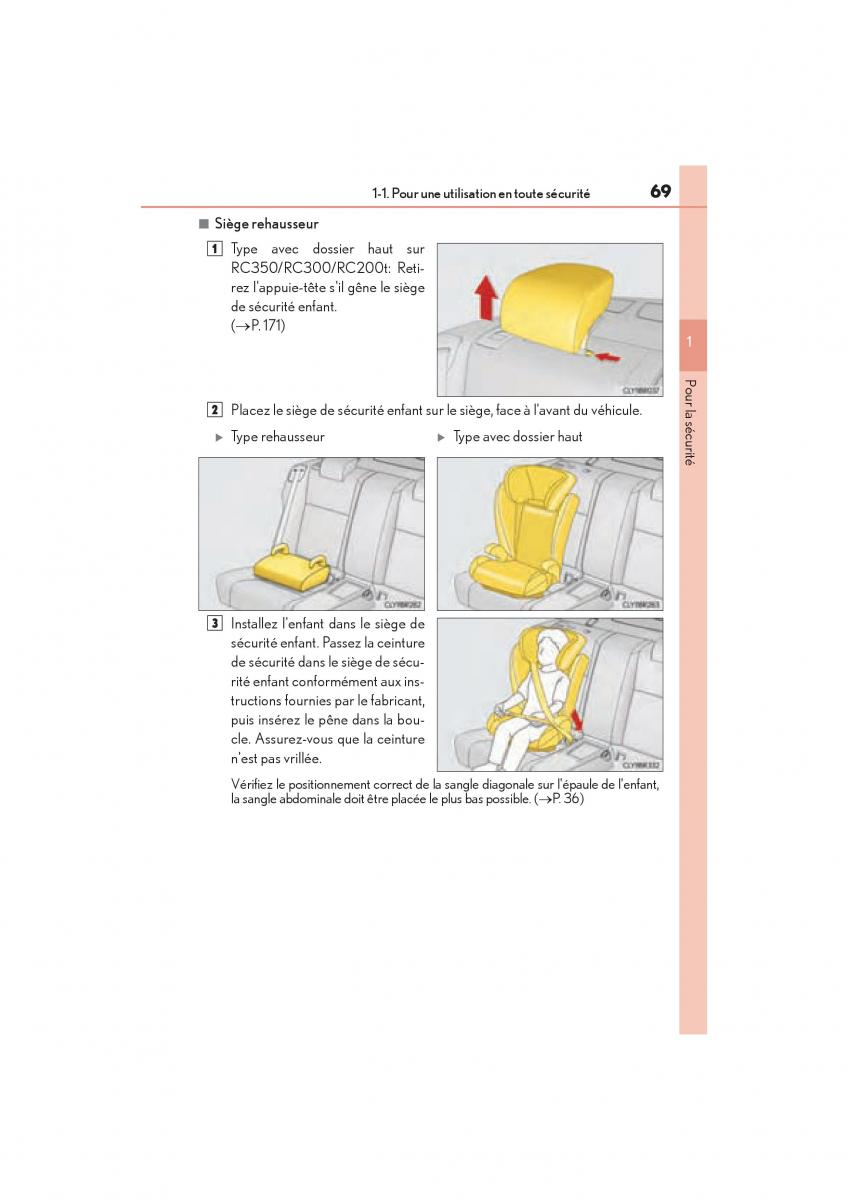 Lexus RC manuel du proprietaire / page 71