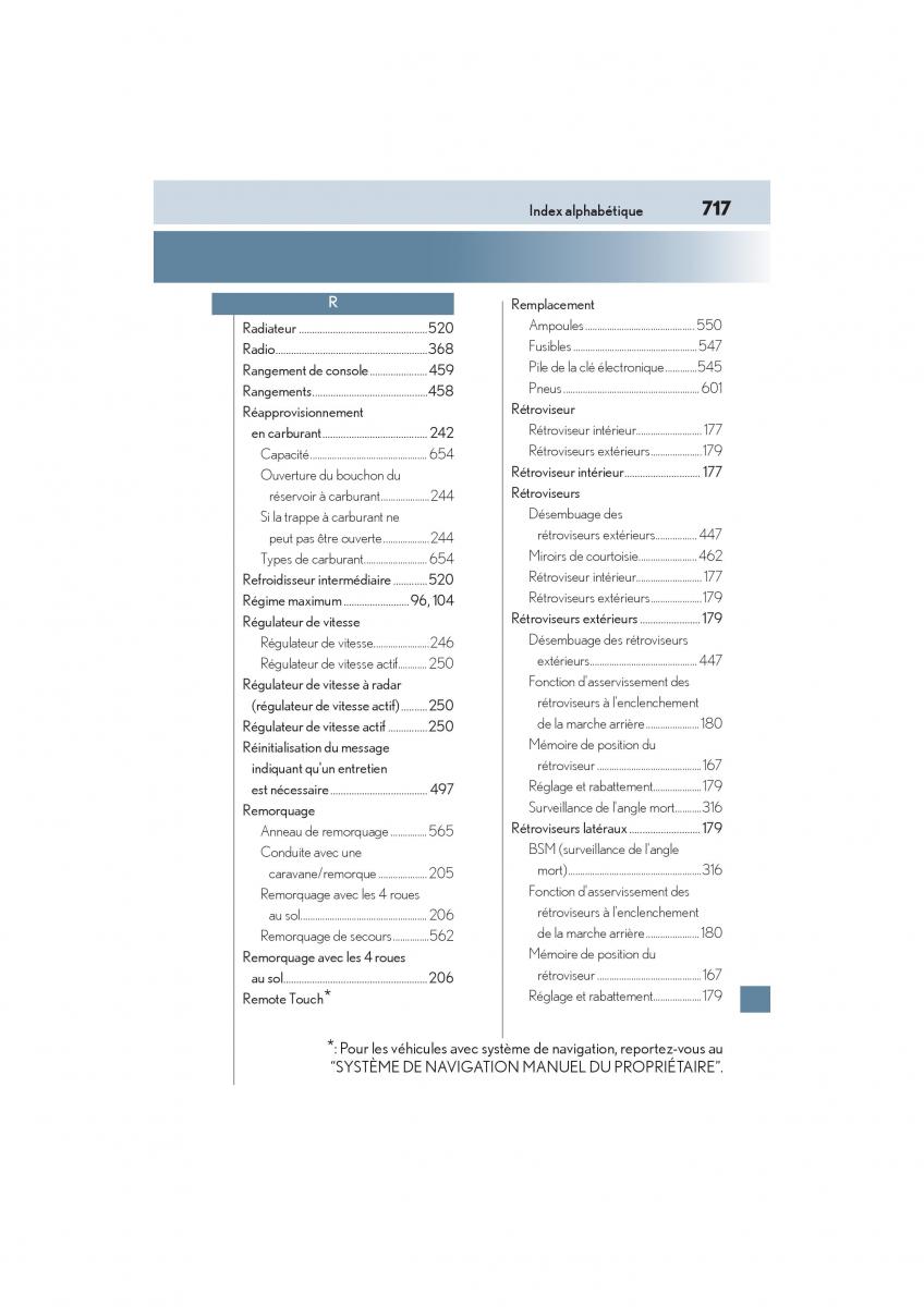 Lexus RC manuel du proprietaire / page 719