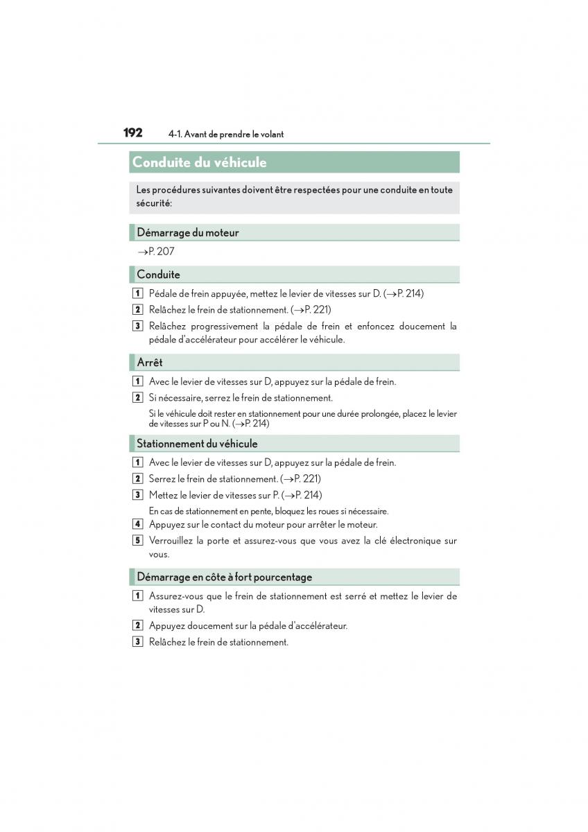 Lexus RC manuel du proprietaire / page 194