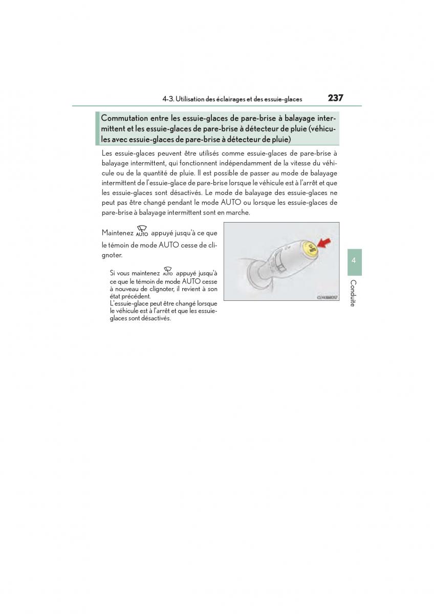 Lexus RC manuel du proprietaire / page 239