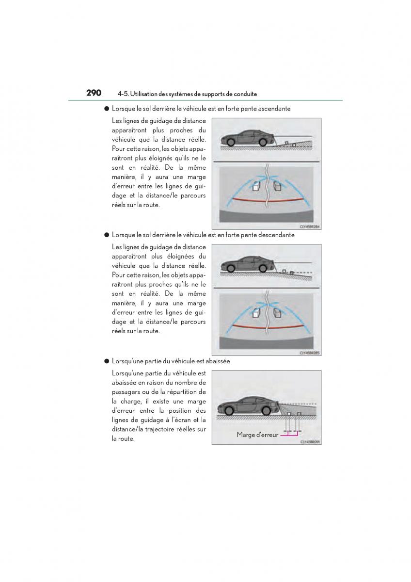 Lexus RC manuel du proprietaire / page 292