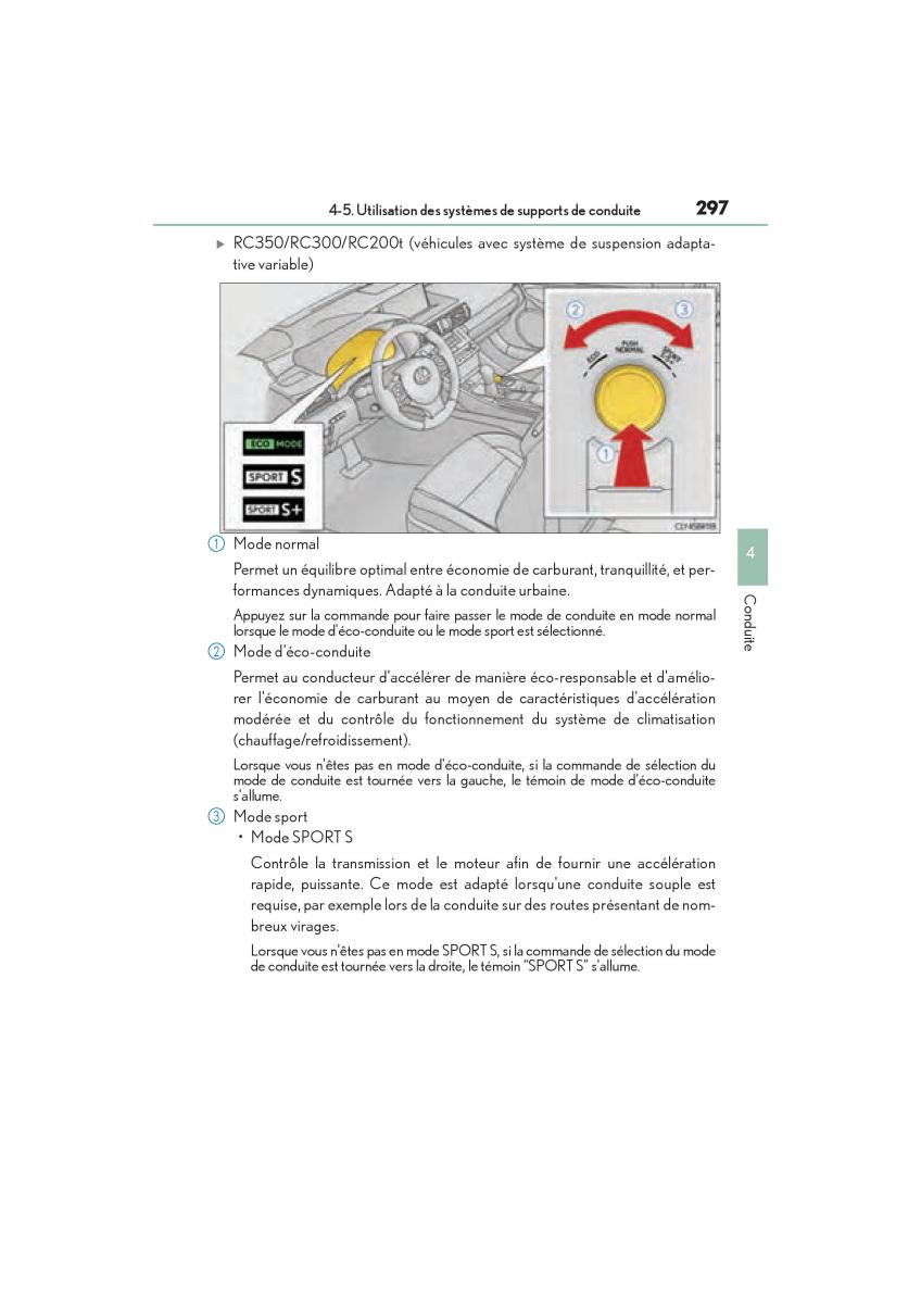 Lexus RC manuel du proprietaire / page 299