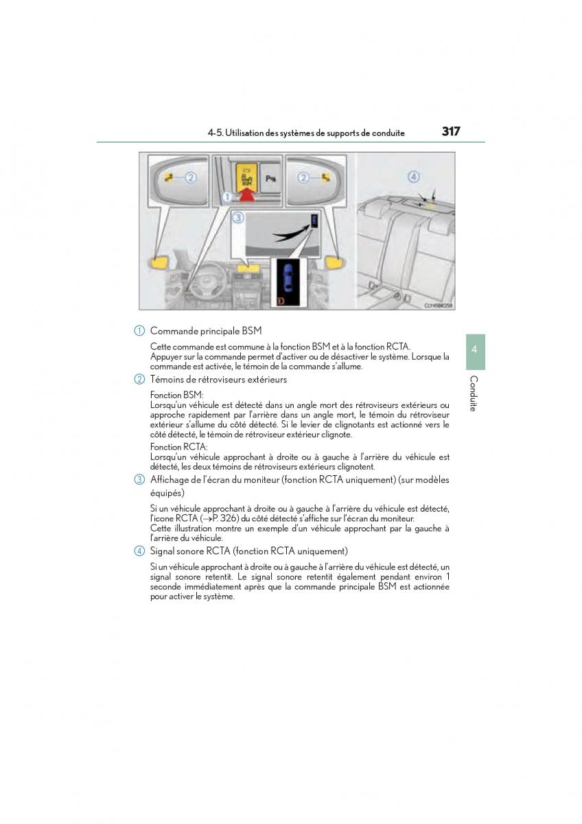 Lexus RC manuel du proprietaire / page 319