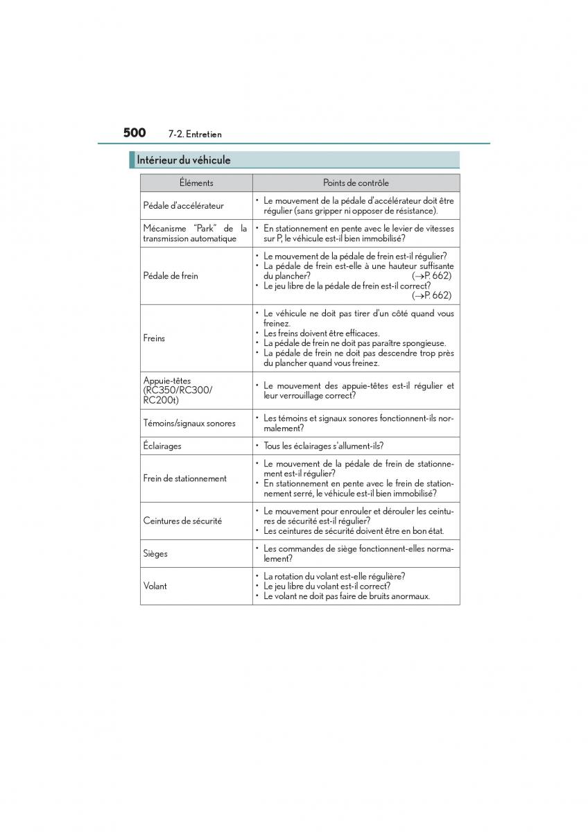 Lexus RC manuel du proprietaire / page 502