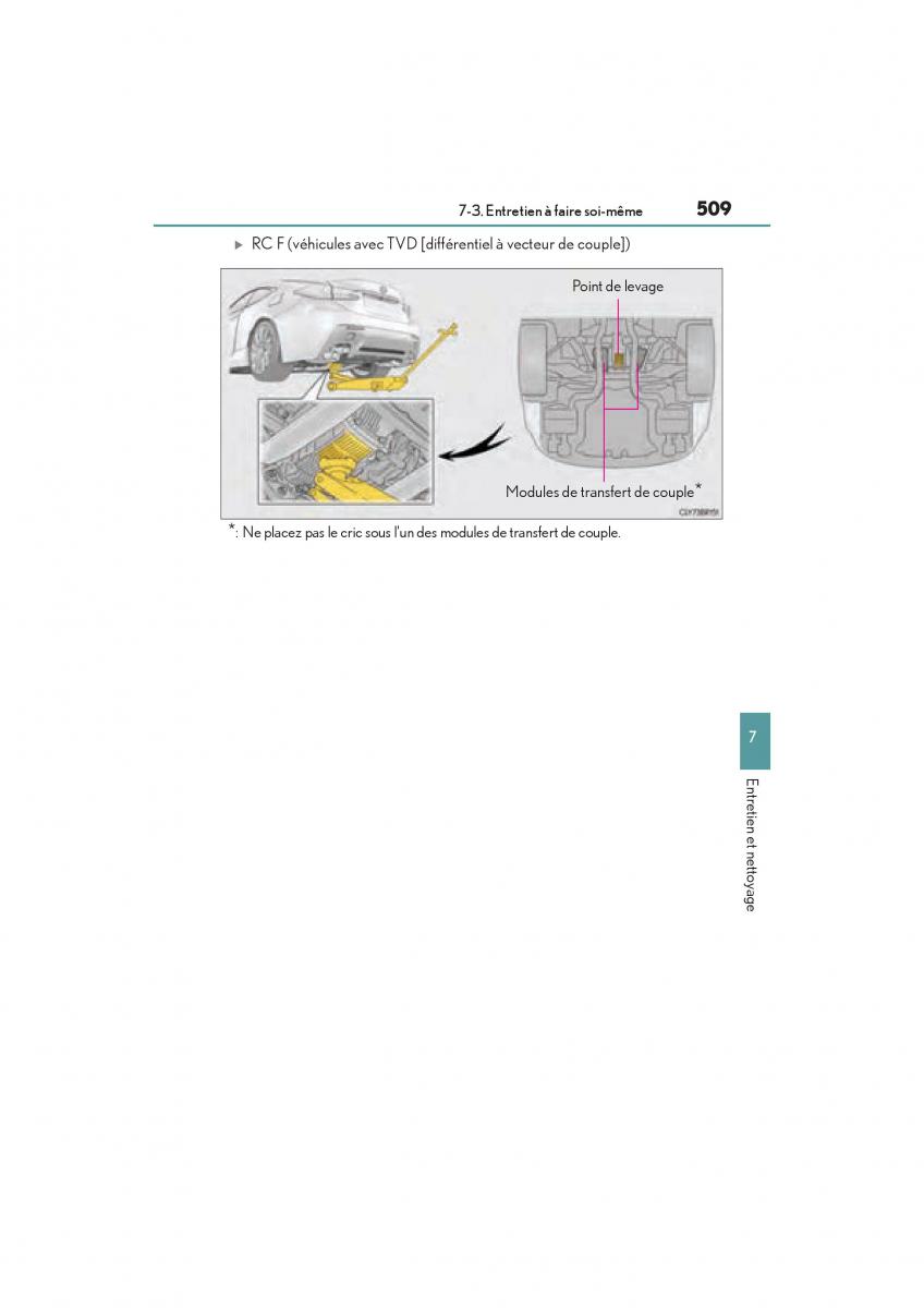 Lexus RC manuel du proprietaire / page 511