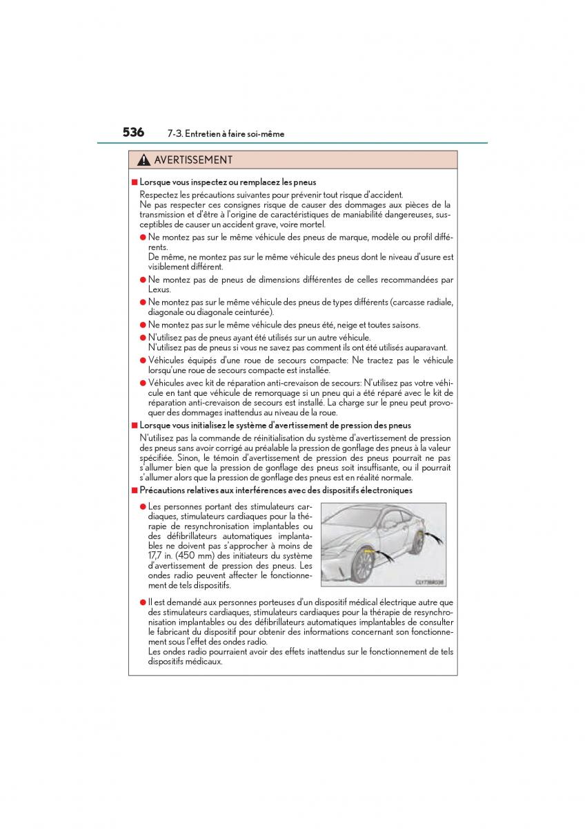 Lexus RC manuel du proprietaire / page 538
