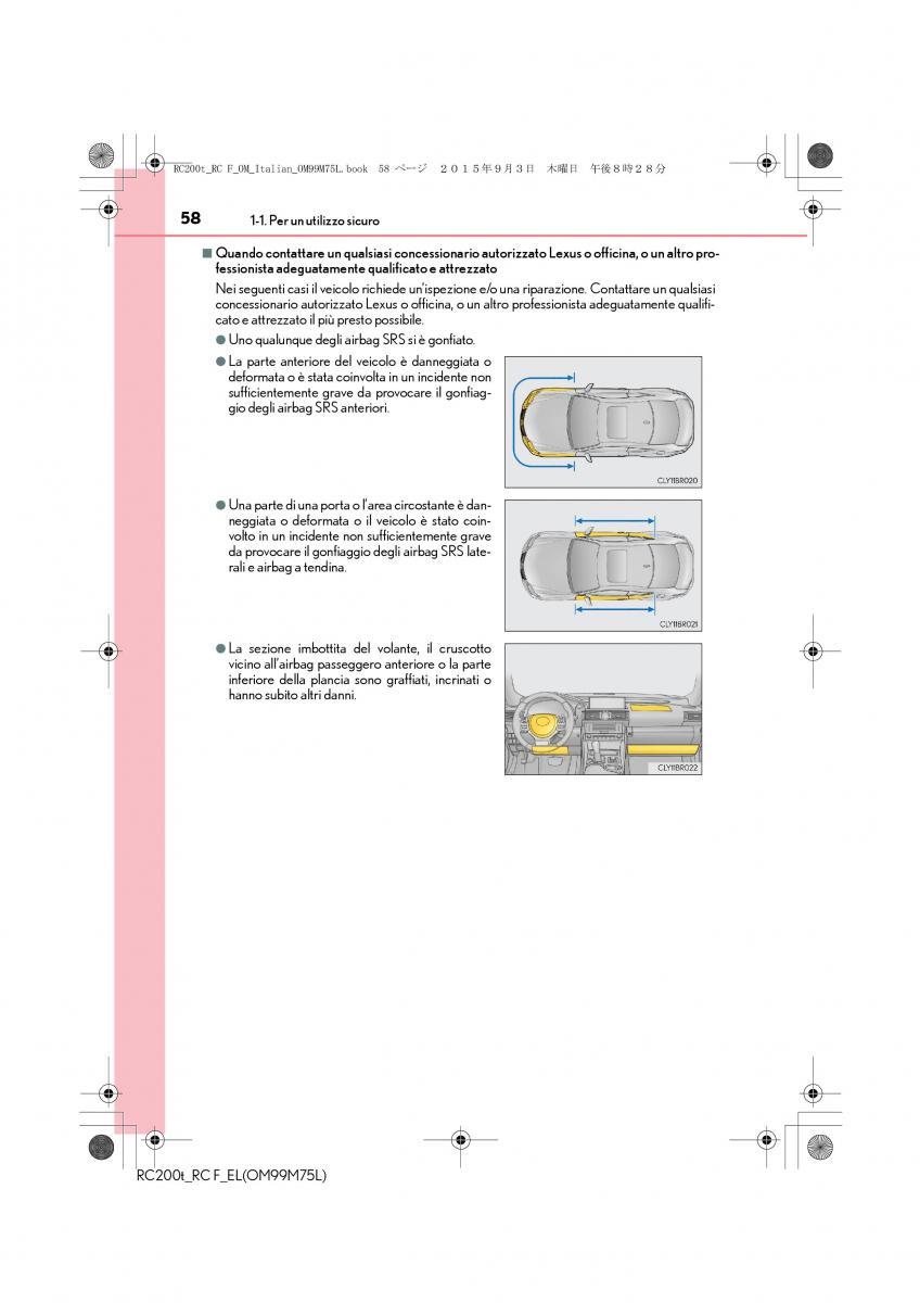 Lexus RC manuale del proprietario / page 58