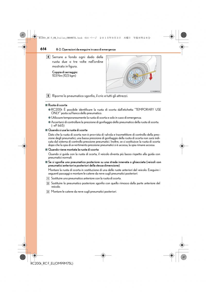 Lexus RC manuale del proprietario / page 614