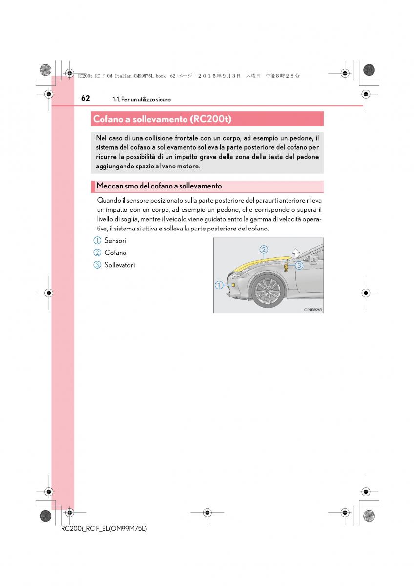 Lexus RC manuale del proprietario / page 62