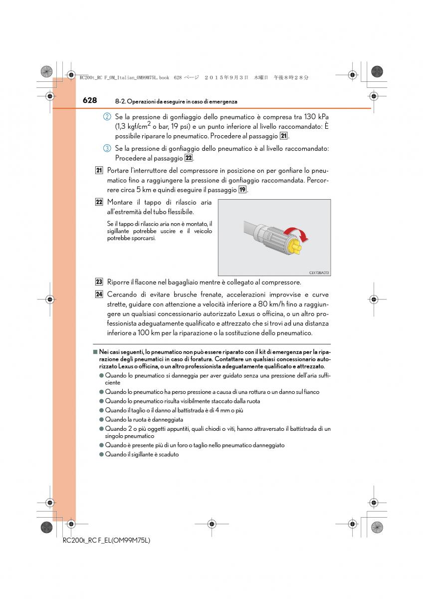 Lexus RC manuale del proprietario / page 628