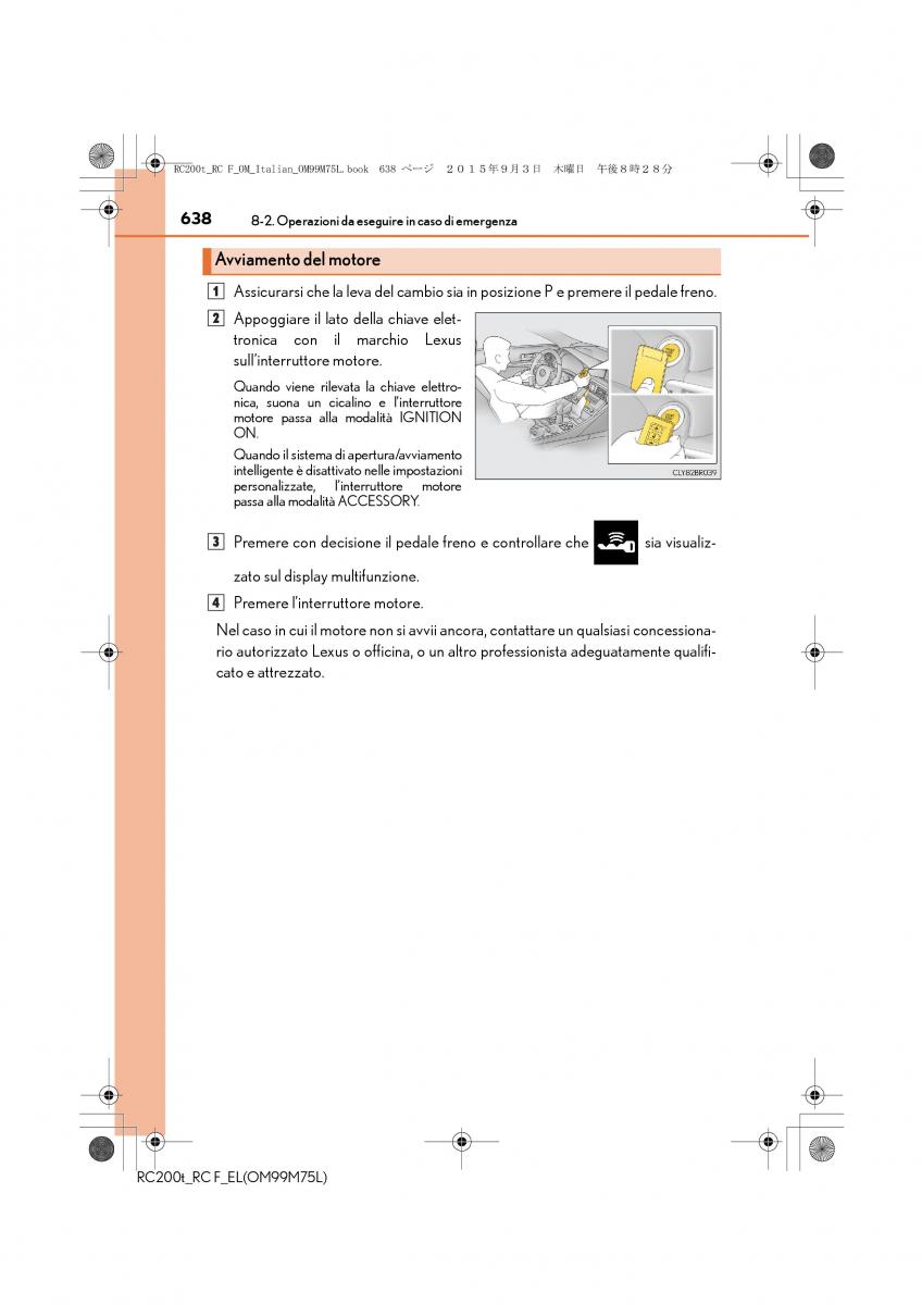 Lexus RC manuale del proprietario / page 638