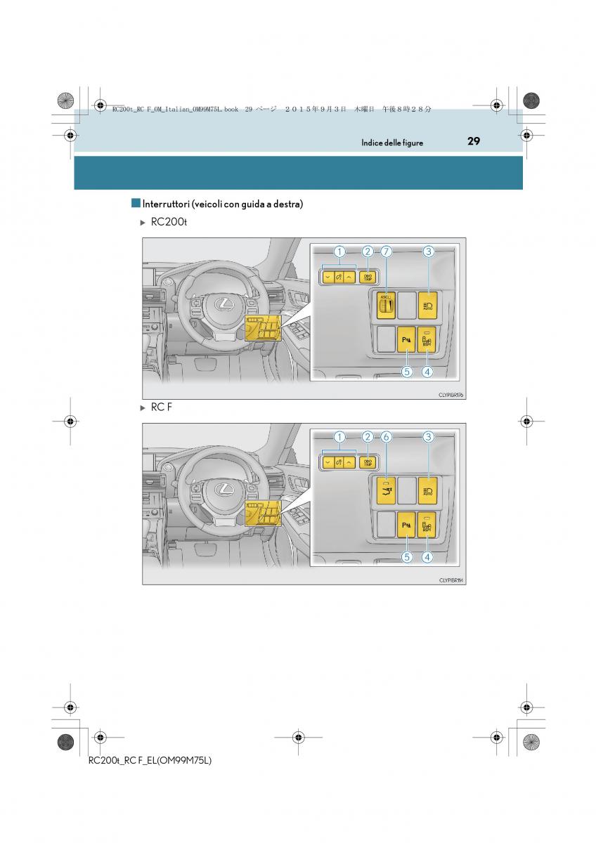 Lexus RC manuale del proprietario / page 29
