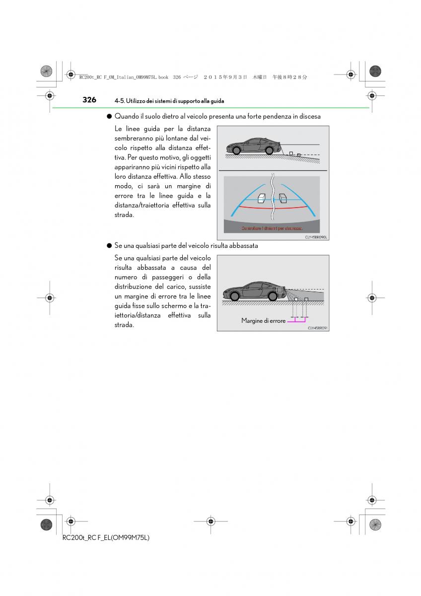 Lexus RC manuale del proprietario / page 326