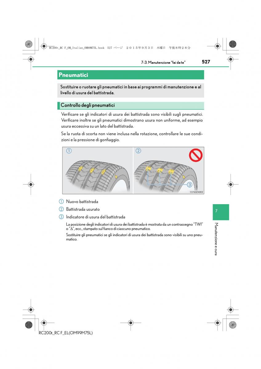 Lexus RC manuale del proprietario / page 527