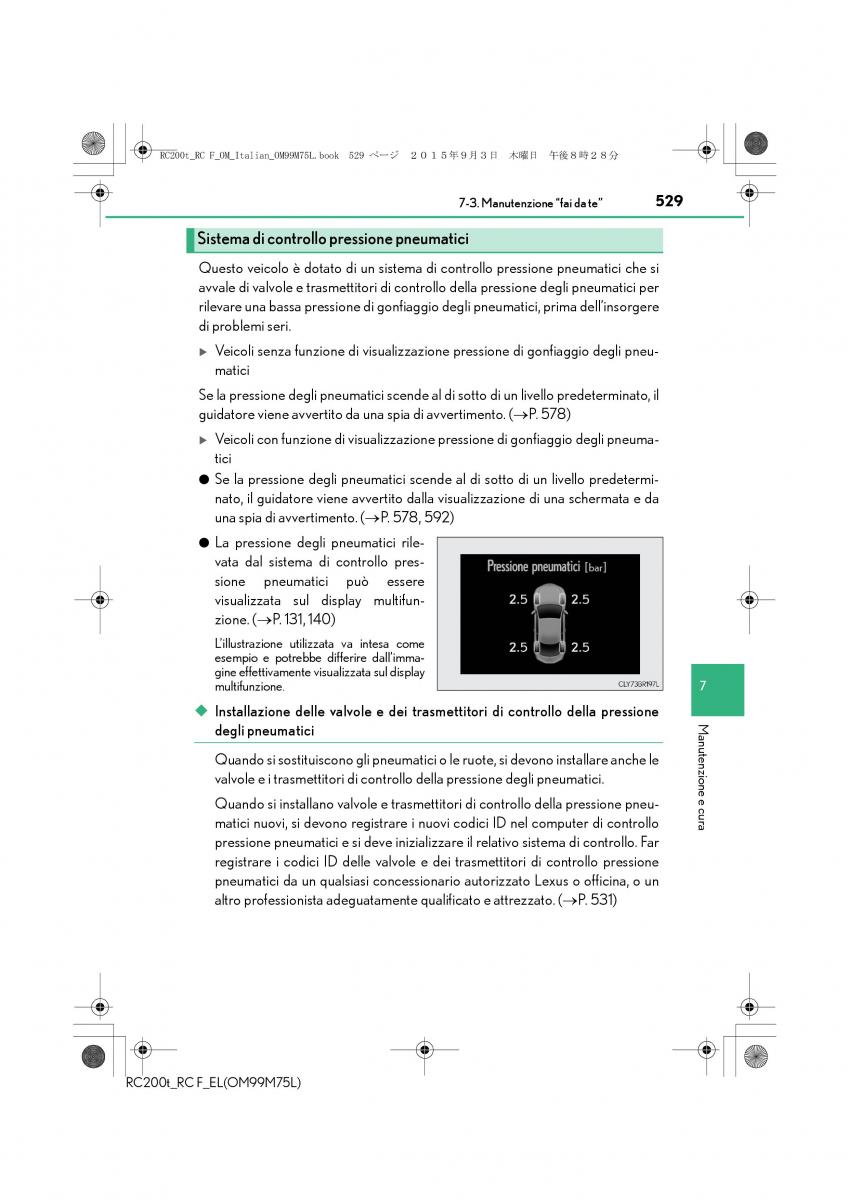 Lexus RC manuale del proprietario / page 529