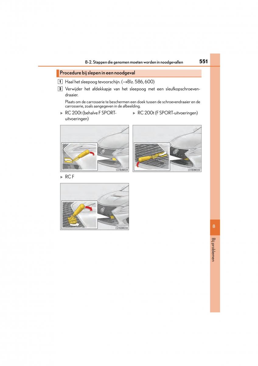 Lexus RC handleiding / page 551