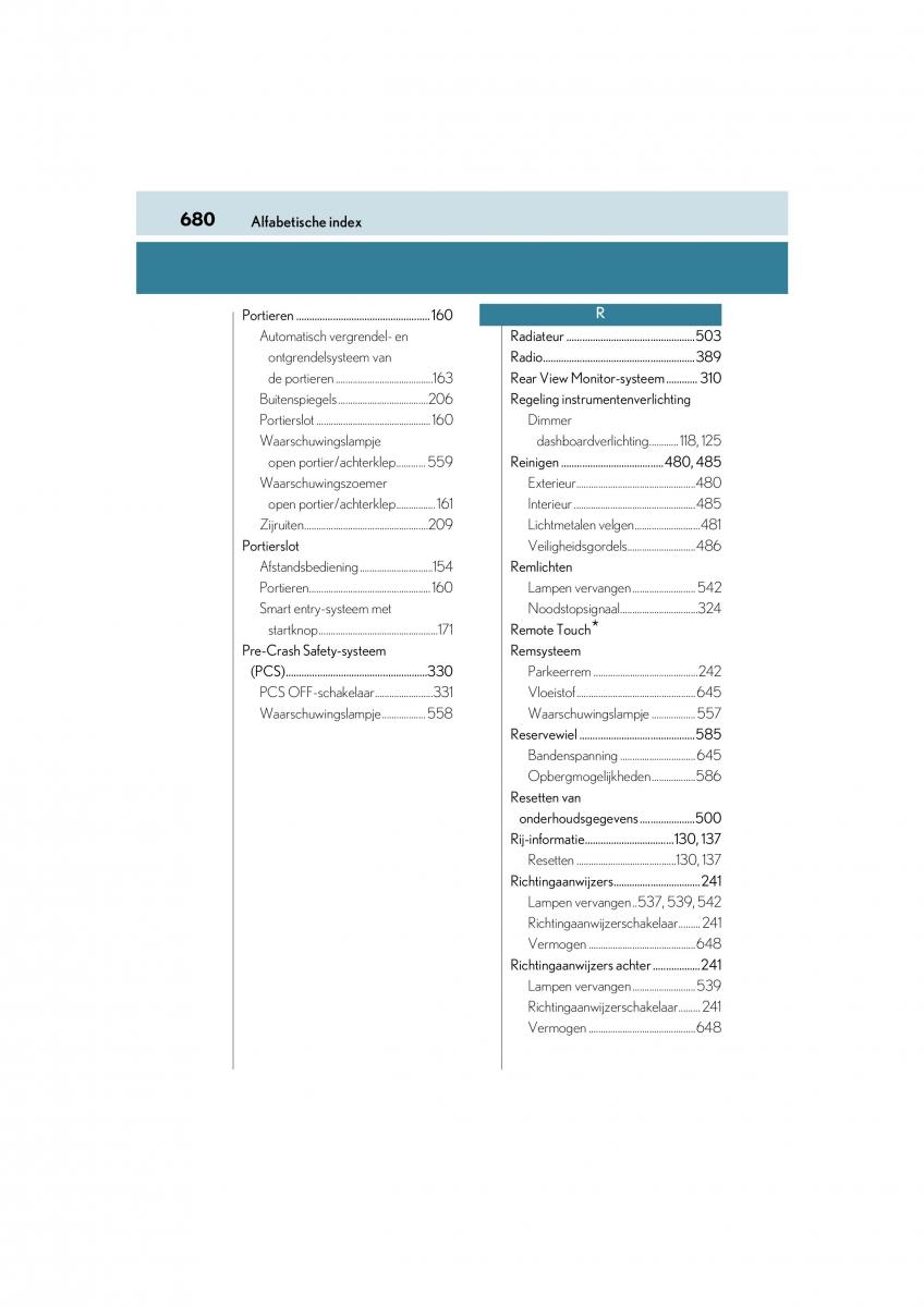 Lexus RC handleiding / page 680