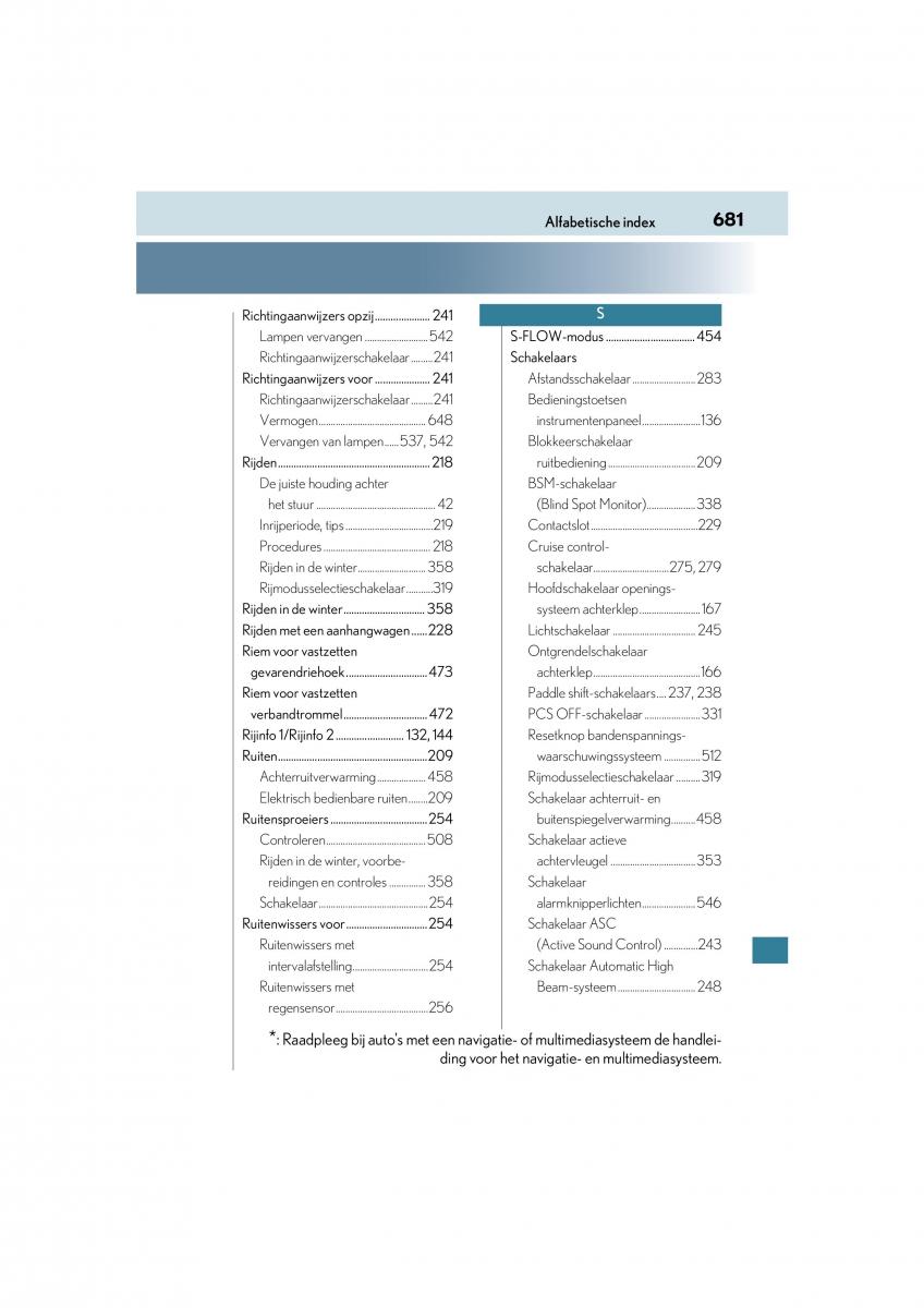 Lexus RC handleiding / page 681