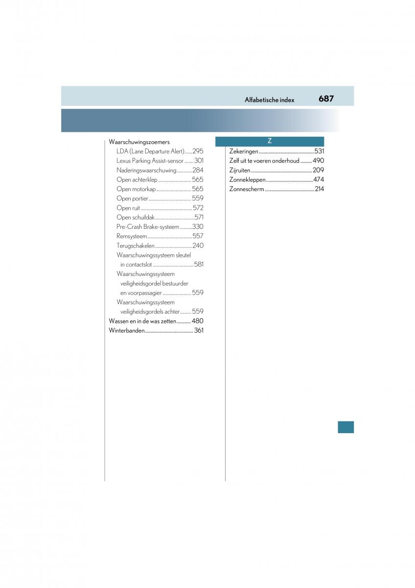 Lexus RC handleiding / page 687