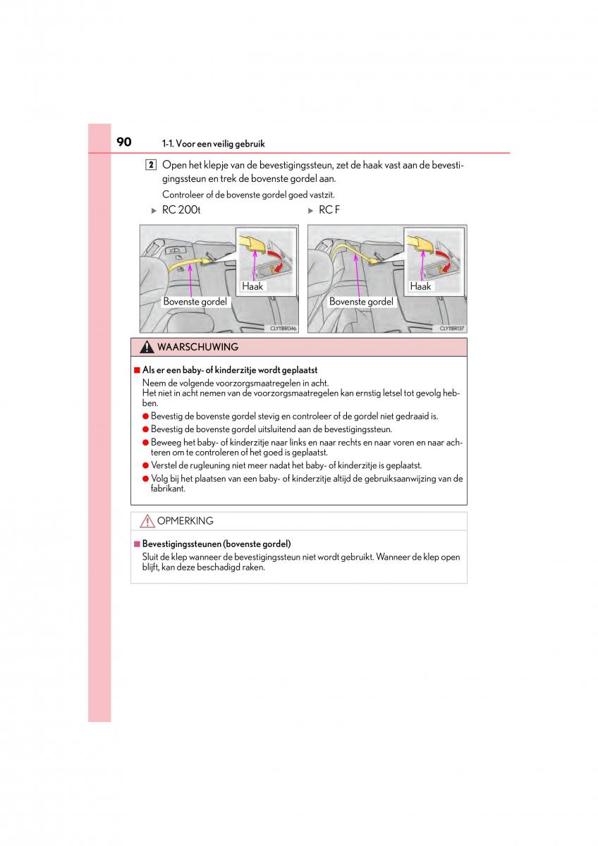 Lexus RC handleiding / page 90