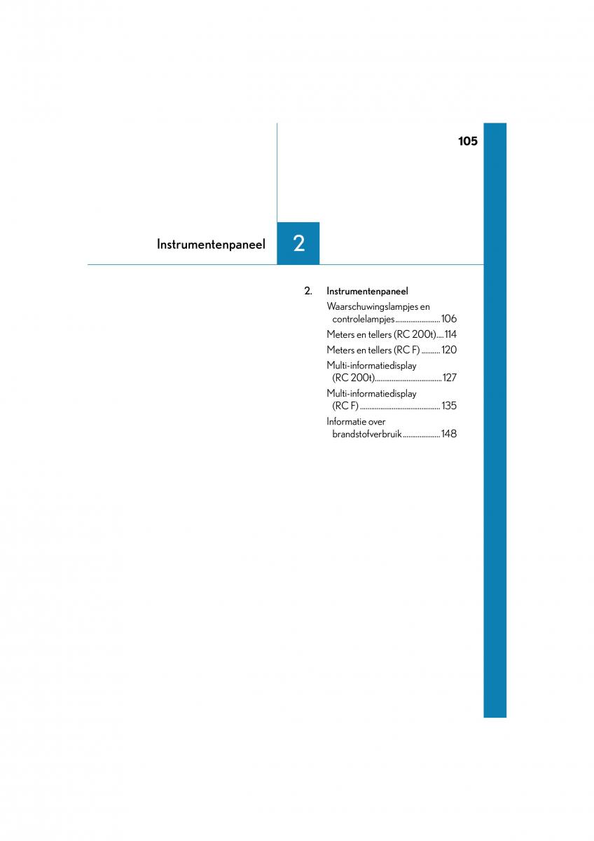 Lexus RC handleiding / page 105