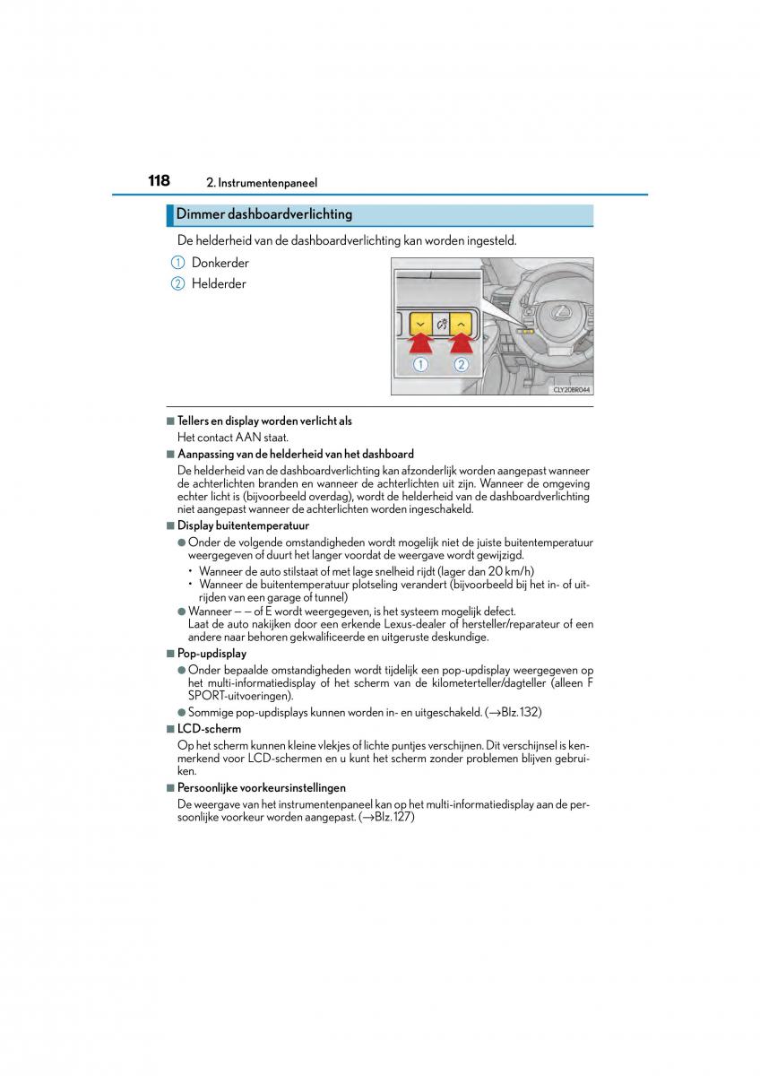 Lexus RC handleiding / page 118