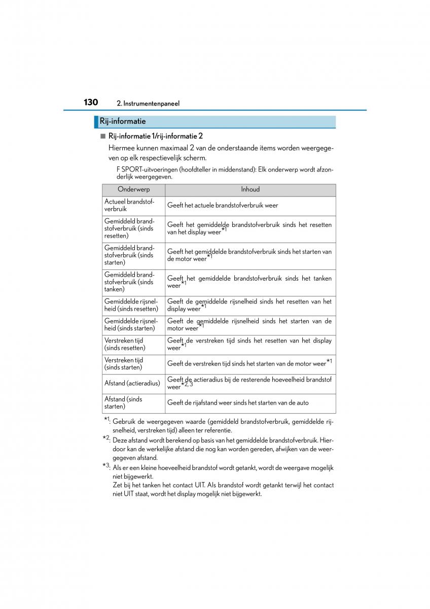 Lexus RC handleiding / page 130