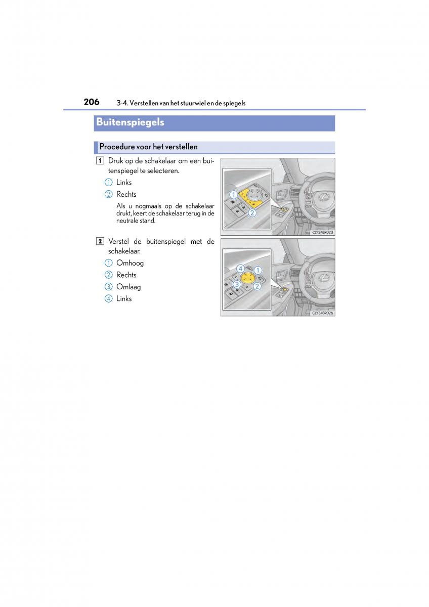 Lexus RC handleiding / page 206