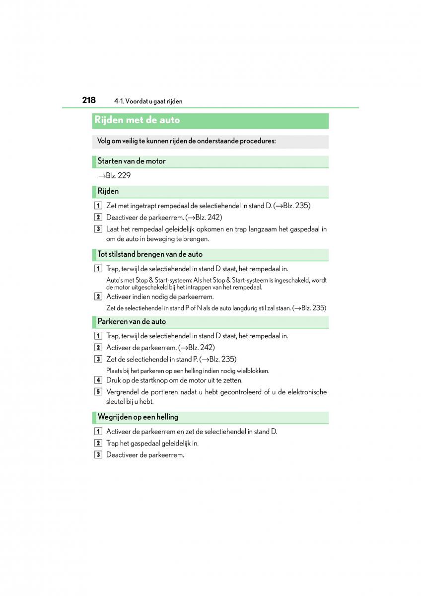 Lexus RC handleiding / page 218